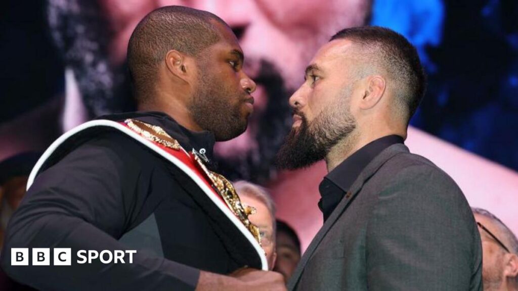 Daniel Dubois faces off with Joseph Parker