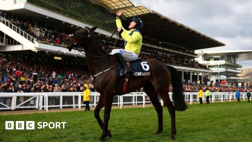 Jockey Sean Flanagan looked to the sky after a poignant victory on Marine Nationale