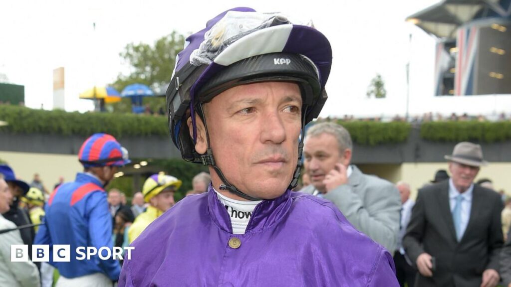 Frankie Dettori with a forlorn expression on his face